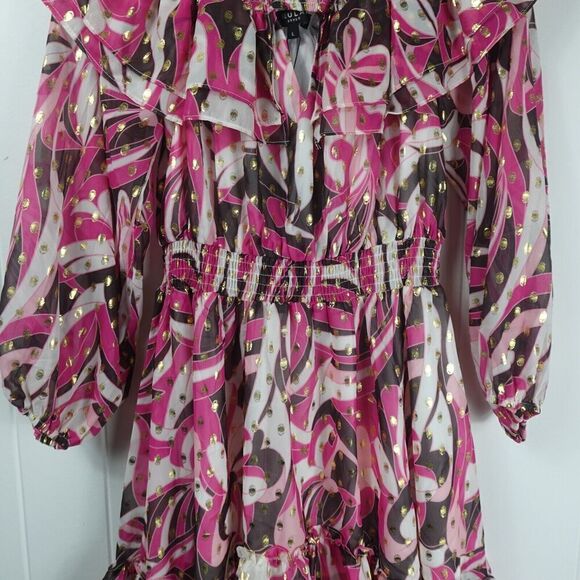 Beulah Style Womens Ruffled Smocked Tunic Large - Picture 7 of 14